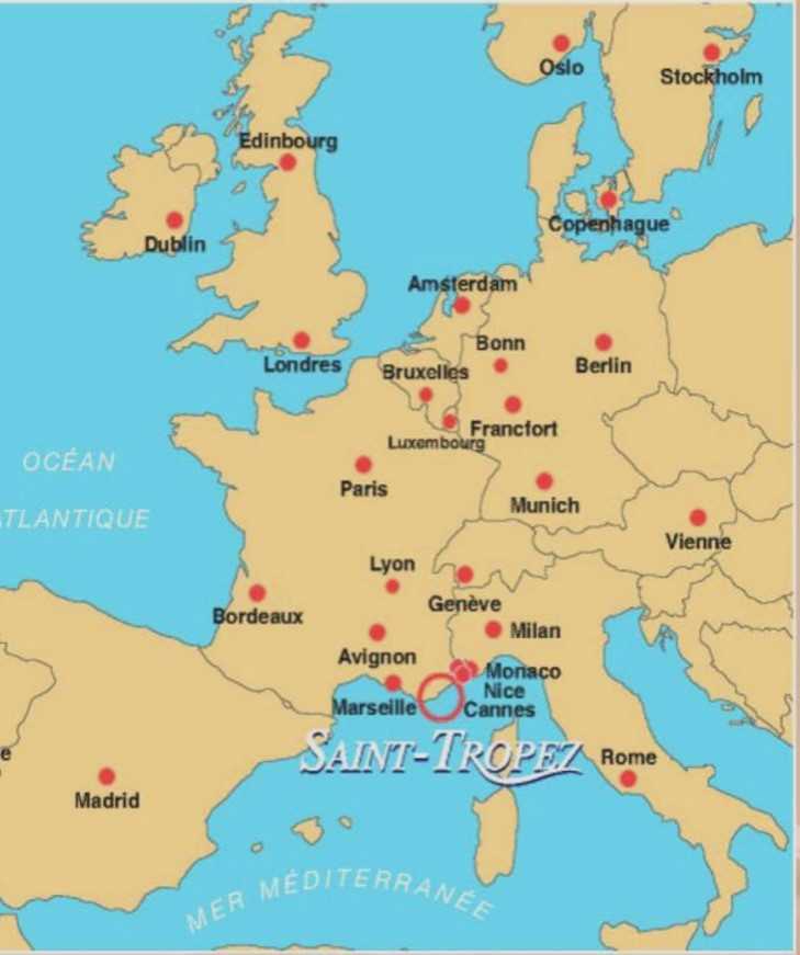 Saint-Tropez Map
