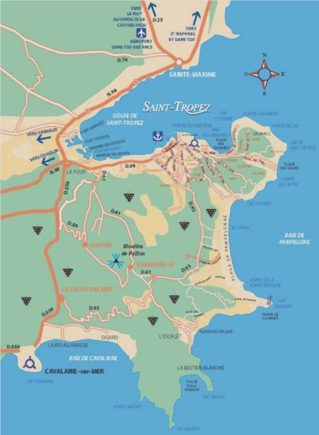 Saint-Tropez Map