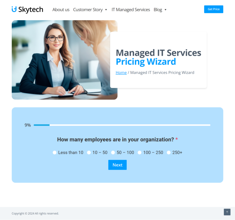 -SkyTech-Managed-IT Services Pricing Wizard